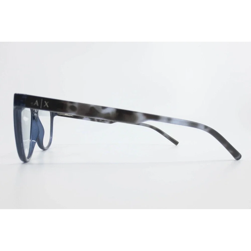 Armani Exchange AX3047 8237 Blue Grey Marbled Cat Eye Eyeglasses Frames